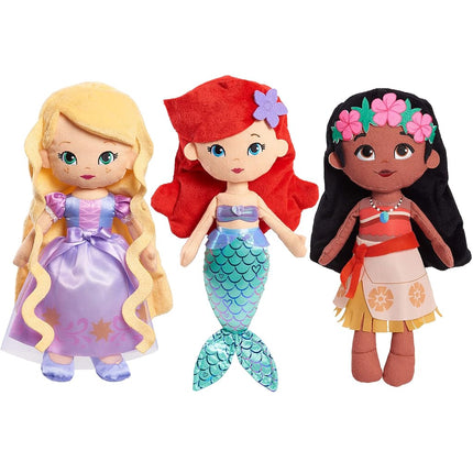 Disney Princess So Sweet Princess Rapunzel, 12.5 Inch Plushie with Blonde Hair, Tangled, Kids Toys for Ages 3 Up by Just Play