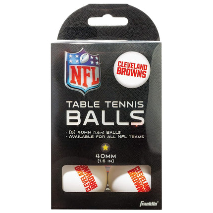 Franklin Sports NFL Cleveland Browns Table Tennis Balls