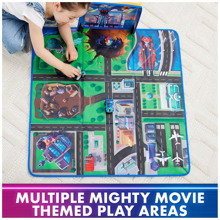 PAW Patrol The Mighty Movie - Pup Squad Gift Pack with Play Mat, Mega Pups Chase and Vee Pup Squad Racer Toy Car