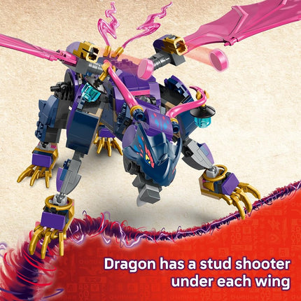 LEGO NINJAGO Rontu the Master Dragon Toy - Posable Dragon Figure with Stud Shooters - incl. Lloyd, Sora & Wyldfyre Minifigures - Gift for 7+ Year Old Boys - 71842