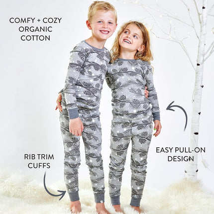 Pijama Familiar Navideño de Algodón Orgánico HonestBaby, Pino Nocturno, XXG