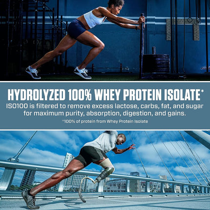 Dymatize ISO100 - 100% Hydrolyzed Whey Protein Isolate - Chocolate Peanut Butter, 5lbs/2.3kg