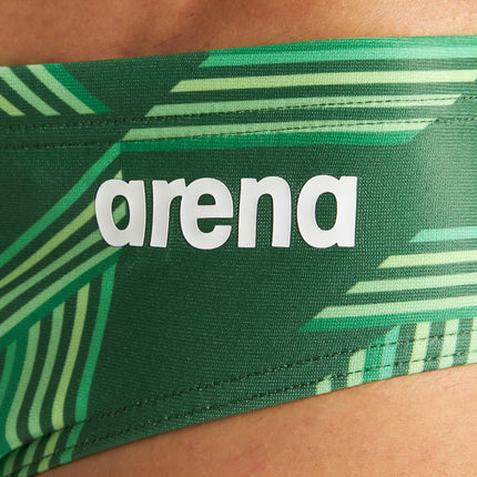 ARENA Puzzled - Bañador tipo brief para niños y hombres - Bañador estilo brief para entrenamiento, uso casual o competitivo