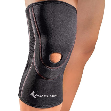 MUELLER Breathable Open Patella Knee Sleeve, X-Large, Black