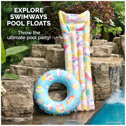 Swimways Hello Kitty Swim Tube Pool Float, Inflatable Pool Floats & Kids Pool Toys, Swimming Pool Accessories & Beach Essentials for Teens Aged 14 & Up