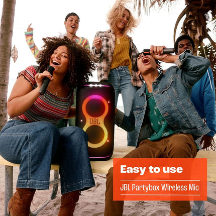 JBL PartyBox 2x Digital Wireless Microphone, Rechargeable Battery (20 Hours - 700mAh), Clear Voice, Clear Sound, Stable Connection at 2.4 GHz