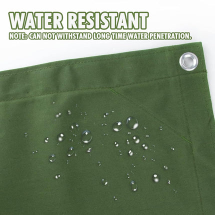 CARTMAN 5x7 Feet 12 Oz Heavy Duty Canvas Tarp, Green