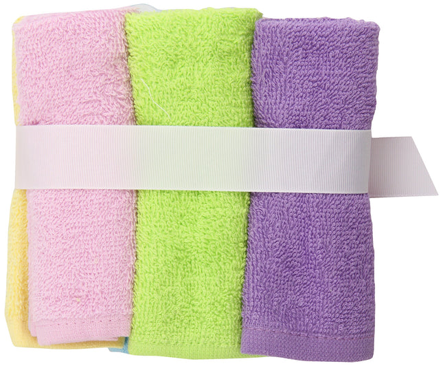 Luvable Friends Washcloths, Pink, 6-Count