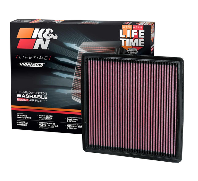 K&N Engine Air Filter: High Performance, Washable 
