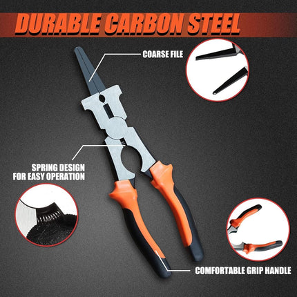 SPEEDWOX MIG Welding Pliers 9 Inch, MIG Core Pliers, Welding Tools for Scraping Spatter Gripping Drawing Wire Nozzle Tip Removal Install