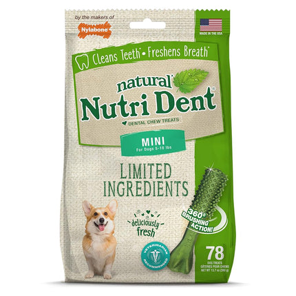 Nylabone Nutri Dent Fresh Breath 78Count Pouch