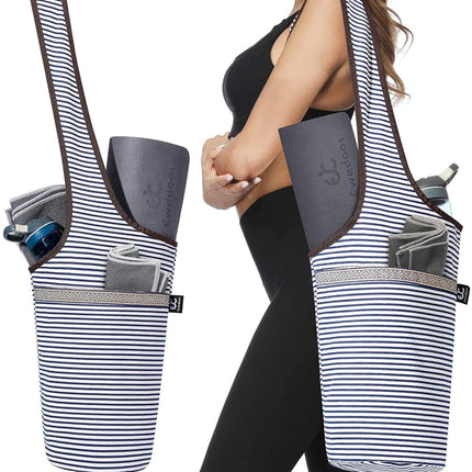 Ewedoos Yoga Mat Bag with Large Size Pocket and Zi