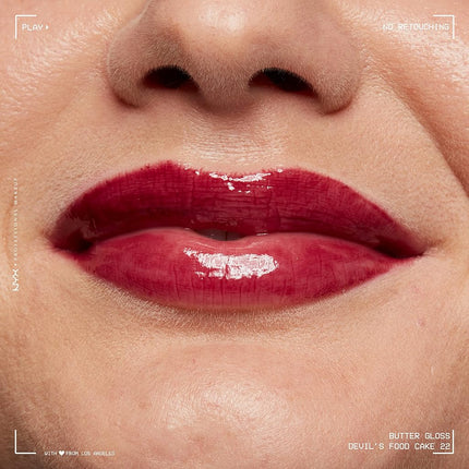 NYX Professional Makeup Butter Gloss, Lip Gloss, Shade: Devils Food Cake