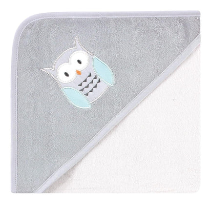 Hudson Baby Toallas con capucha de mezcla de algodón para bebé, unisex, búho, talla única
