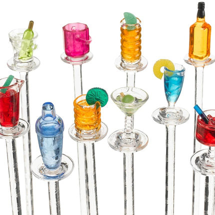 Prodyne Happy Hour Swizzle Sticks, Colors May Vary