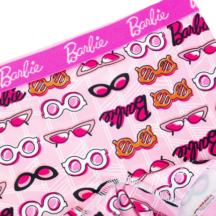 Barbie Amazon Exclusive 100% Combed Cotton Underwear and 4-pk Girl Short Sizes 4, 6, 8 & 10, 4-Pack Girl Boxer, 4