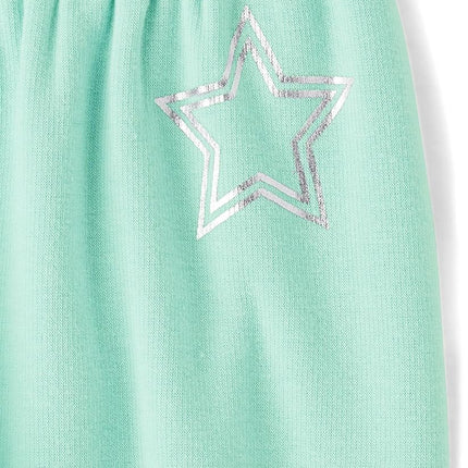 The Children's Place Pantalones Deportivos de Invierno Cálidos para Niñas, Menta Invernal, Pequeño