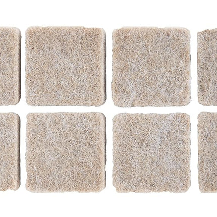 Scotch Felt Pads, Square, Beige, 1 in. x 1 in., 16 Pads/Pack, 6-Packs (96 Total)