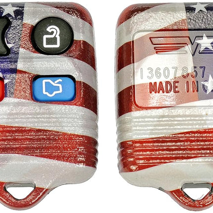 Dorman 13607US Cubierta del transmisor de entrada sin llave compatible con modelos selectos de Ford/Lincoln/Mercury, rojo; blanco; azul