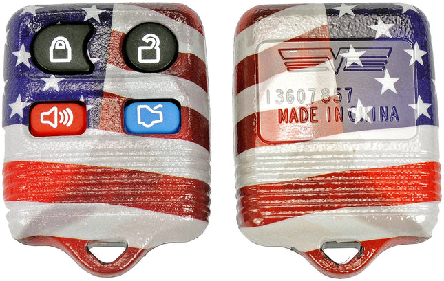 Dorman 13607US Keyless Entry Transmitter Cover Compatible with Select Ford/Lincoln/Mercury Models, Red; White; Blue