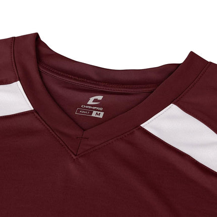 CHAMPRO Jersey de sóftbol femenino Check Fastpitch, granate, blanco, XXG