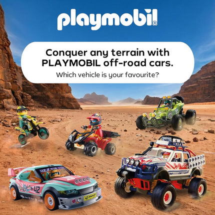 Playmobil | Cars | Offroad Quad | Off-road quad bike with removable bull bar| toy car for ages 4 and up | 72064