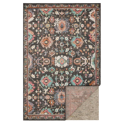 Mohawk Home 3' x 12' Non Slip Rug Pad Gripper 1/4 Thick Dual Surface Felt + Rubber Gripper - Safe for All Floors, Brown