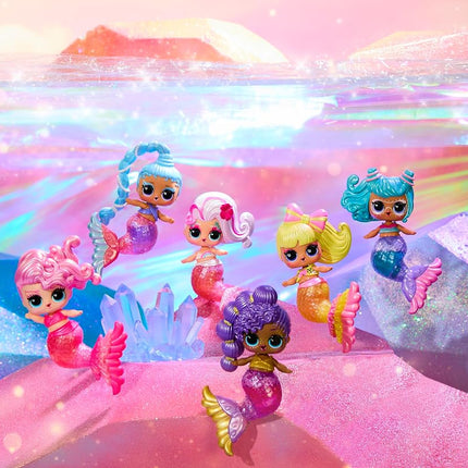 L.O.L. Surprise! Mermaids Makeover Magic Tots - DIY Wearable Lip Gloss for You and Your Doll, Mix and Create Makeup, Fun Water Play, 6 Dolls to Collect - for Ages 4+ Years