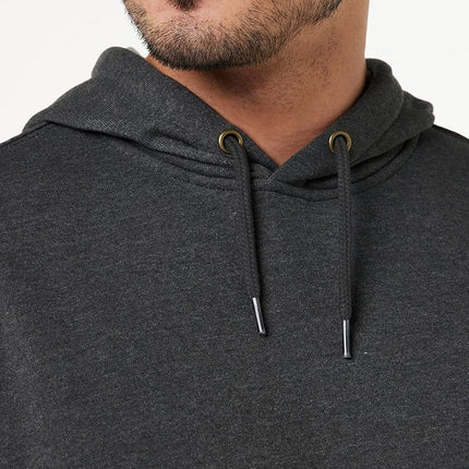 Carhartt Men's B&T Signature Sleeve Logo Midweight Hooded Sweatshirt K288 Hoodie, Anthracite mottled, X-Large/Hoch