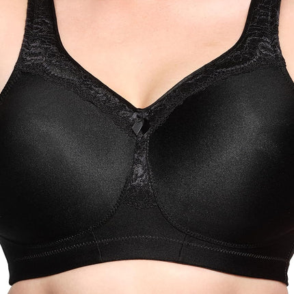 Glamorise MagicLift Seamless Firm Support Wirefree Bra 1007 (Women's & Women's Plus) Black