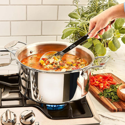 All-Clad T102 Stainless Steel Solid Spoon/Kitchen Tool, 13-Inch, Silver