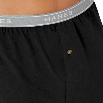 Hanes Men's Boxers 5-Pack, Cotton Knit Comfortable Boxer Underwear, Moisture-Wicking Cotton Boxers Multipack, Assorted - 5 Pack, X-Large