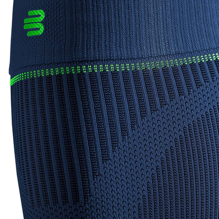 Bauerfeind Sports Compression Lower Leg Calf Sleeves (1 Pair) - Gradient Compression for Improved Blood Circulation in Legs - Air Knit Fabric Breathable, Durable, Washable (Navy, Large, Long)
