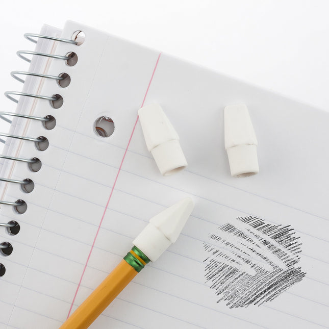 Pentel Hi-Polymer Eraser Caps, White Eraser, Box of 144 Eraser Caps (ZEH-02)