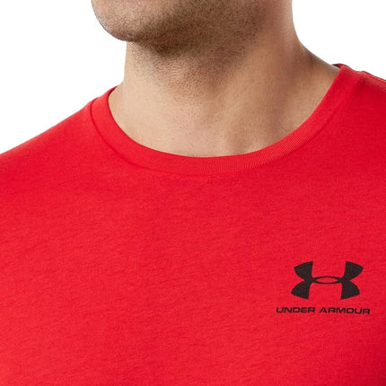 Under Armour mens Sportstyle Left Chest Short-Sleeve T-Shirt , Red (600)/Black , X-Large Tall
