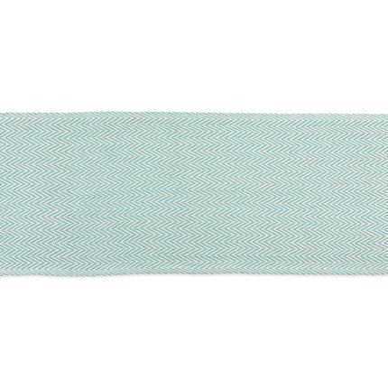DII CAMZ11281 Braided Cotton Table Runner, Perfect for Spring, Fall Holidays, Parties and Everyday Use 15x72" Aqua
