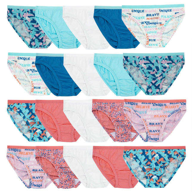 Fruit of The Loom Girls' Cotton Bikini Underwear M
