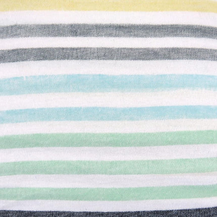 HonestBaby Clothing Housse de Matelas à Langer en Coton Bio pour Bébé, Rayures Arc-en-ciel Tons Bleus, Taille Unique D131E