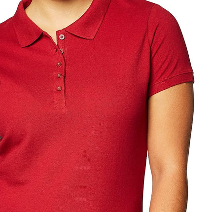 Dickies Women's Pique Polo, Cherry Red, L