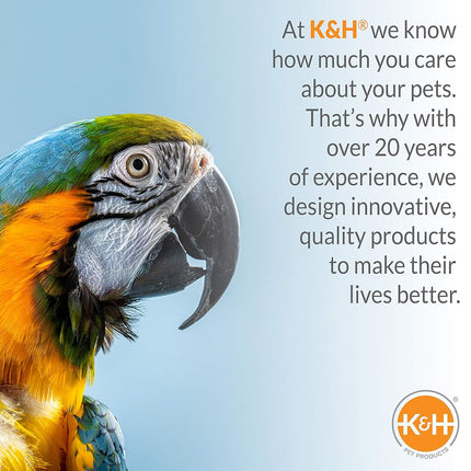 K&H Bird Heater, Snuggle-Up Warmer, Large 7x4in, Low Voltage, Gray
