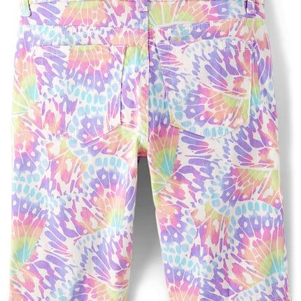 The Children's Place Short en jean skimmer pour fille, Tie-dye délavé, 8