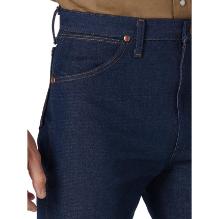 Wrangler Pantalones vaqueros de corte original para hombre, índigo rígido, 28W / 32L