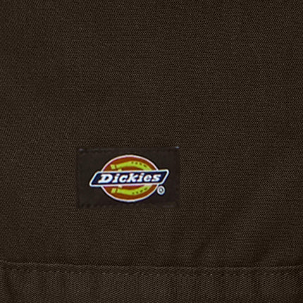 Dickies Men's Full Zip Thermal Lined Fleece Hoodie, Brown Duck, XXL
