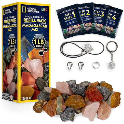National Geographic Rock Tumbler Refill Kit 1 Lb. 