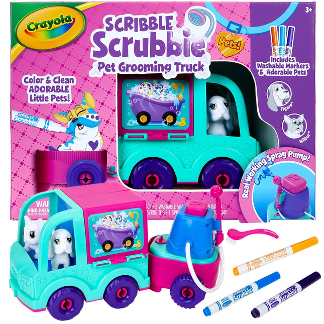 Crayola Scribble Scrubbie Pets Grooming Truck, Toy
