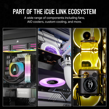 Corsair iCUE LINK System Hub - Connect Up to 14 iCUE LINK Devices - Reduce Cable Clutter – Innovative Single-Cable Design - Black