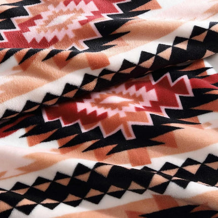 Wrangler - Throw Blanket, Soft Plush Fleece Bedding, Yellowstone Inspired, Western Decor for Bed or Couch (Plains Creek Pink, 50" x 70")