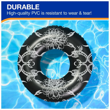Swimways Wednesday Swim Tube Pool Float, Inflatable Pool Floats & Kids Pool Toys, Swimming Pool Accessories & Beach Essentials for Teens Aged 14 & Up