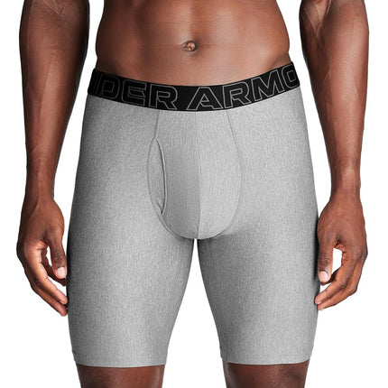 Under Armour Men's Performance Tech 9-inch Boxerjock Multi-Pack, Steel Heather 3 Pack, 3XL