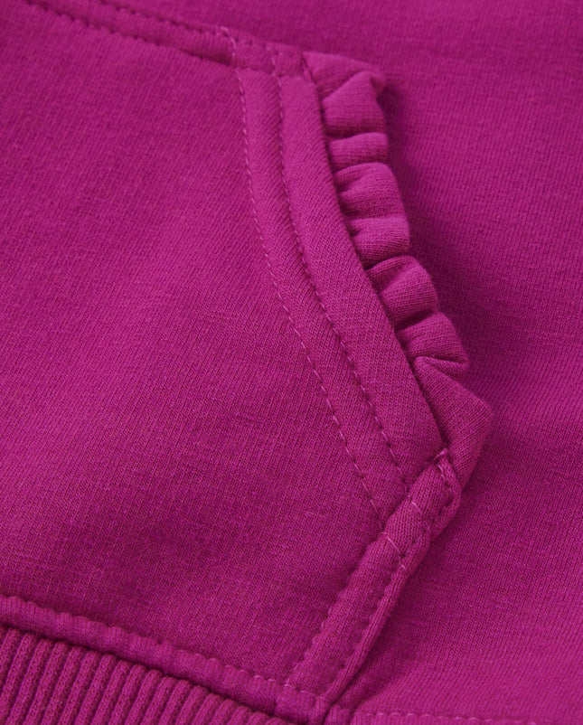 Gymboree Girls and Toddler Long Sleeve Zip Up Hoodie Sweatshirt, Magic Magenta, 5T (3030585)